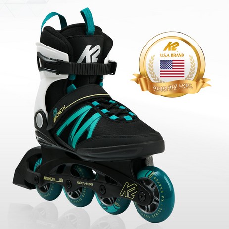 K2 성인용 인라인스케이트 키네틱 80 W 블랙오션-추천-상품