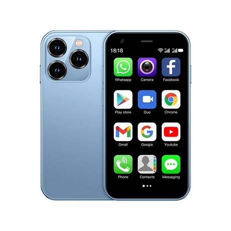 SERVO 미니 스마트폰순수 안 이드 시스템3.0 디스플레이WCDMA 듀얼 SIM 카드와이파이 핫스팟GPS2GB16GB 포켓 스마트폰C타입, 2G, 16G, 파란-추천-상품