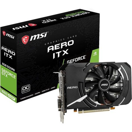 그래픽카드 MSI 게이밍 지포스 GTX 1660 슈퍼 192비트 HDMI/DP 6GB GDRR6 HDCP 지원 DirectX 12 싱글 팬 VR 레디 OC ITX 그래픽 카드 Su, 1개-추천-상품