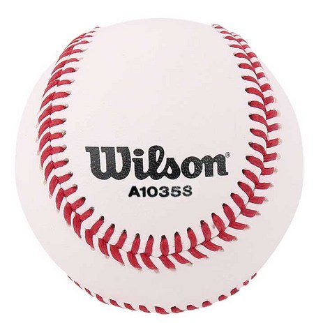 윌슨 사회인 리그 시합용 야구공 A1035S, 1개-추천-상품
