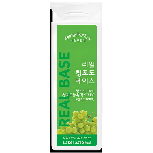 청포도베이스 - 서울팩토리 리얼 청포도 베이스, 1개, 1.2kg