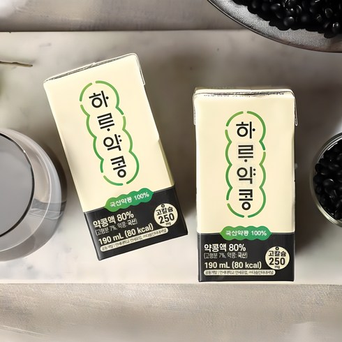 하루약콩 두유 - 하루약콩두유 [72팩]하루약콩 두유, 190ml, 72개