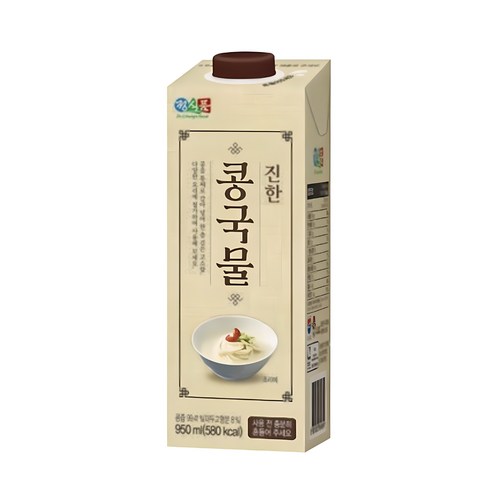 최명희종부의참찐한팥콩물 X3박스 - 정식품 진한 콩국물 950ml x 3개