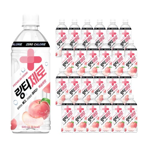 링티 - 링티제로 복숭아맛, 500ml, 24개