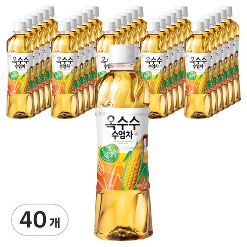 옥수수수염차 - 웅진 옥수수수염차, 500ml, 40개