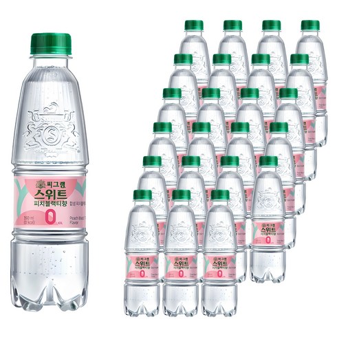 씨그램 스위트 피치블랙티, 350ml, 24개