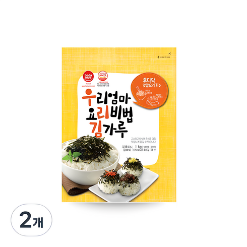 김가루1kg - 바다모아 우리엄마 요리비법 김가루 업소용, 1kg, 2개