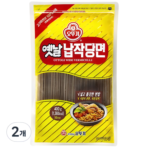 납작당면 - 오뚜기옛날 납작당면, 400g, 2개