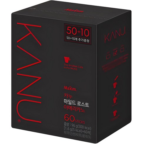 카누 - 맥심 카누 마일드 로스트 아메리카노, 1.6g, 60개입, 1개