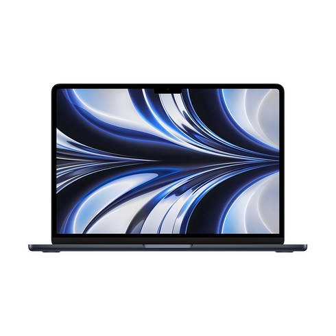 맥북에어 - Apple 2022 맥북 에어 13 M2, 미드나이트, M2 8코어, GPU 8코어, 256GB, 8GB, 30W, 한글, MLY33KH/A