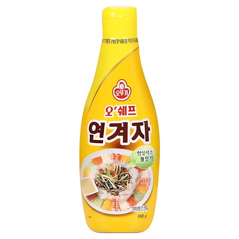 겨자소스 - 오뚜기 오쉐프 연겨자, 480g, 1개