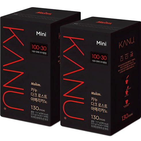 카누미니다크로스트 - 카누 다크로스트미니 100T+30T * 2개 260T, 130개입, 900mg