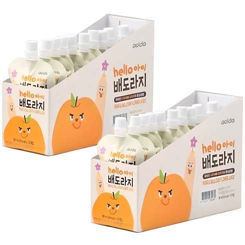 아기배도라지 - 아올다 헬로아이 배도라지 80ml, 배 + 도라지 혼합맛, 20개