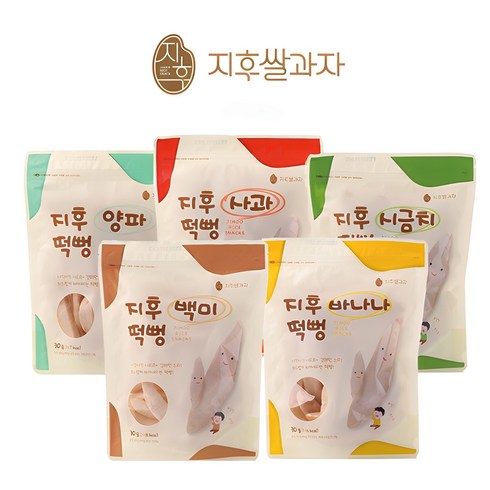 지후네떡뻥 - 지후쌀과자 떡뻥 5가지 맛선택, 백미+배+비트+당근+단호박, 1개