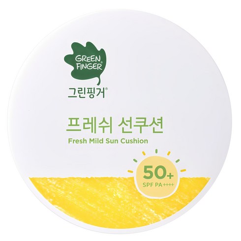 유아선쿠션 - 그린핑거 프레쉬 마일드 유아 선쿠션 SPF50+ PA++++, 12g, 1개