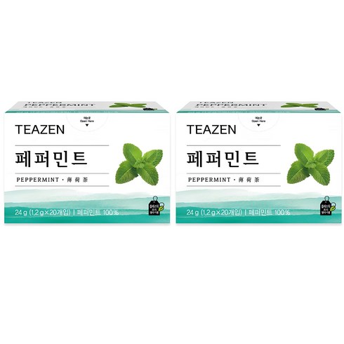 페퍼민트차 - 티젠 페퍼민트, 1.2g, 20개입, 2개