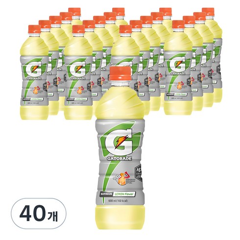 게토레이 - 게토레이 레몬, 600ml, 40개