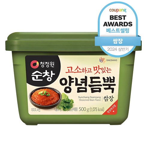 쌈장 - 청정원순창 양념듬뿍 쌈장, 500g, 1개