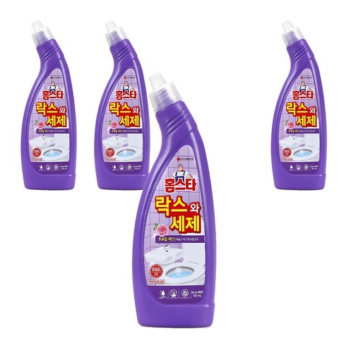 청주화장실청소 - 홈스타 락스와세제 후로랄파인, 750ml, 4개