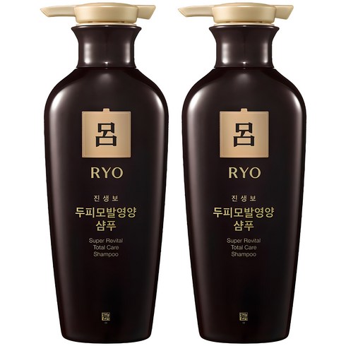 려샴푸 - 려 진생보 두피모발영양 한방샴푸, 400ml, 2개