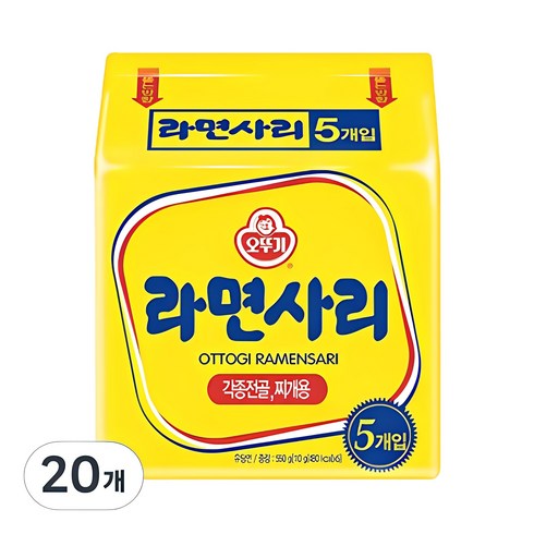 라면사리 - 오뚜기 라면사리 110g, 20개