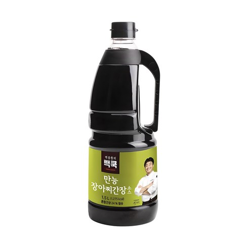 만능간장 - 백종원의 빽쿡 만능 장아찌 간장소스, 1.5L, 1개