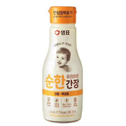 돌아기간장 - 샘표 우리 아이 순한 간장 비빔 볶음용, 200ml, 1개