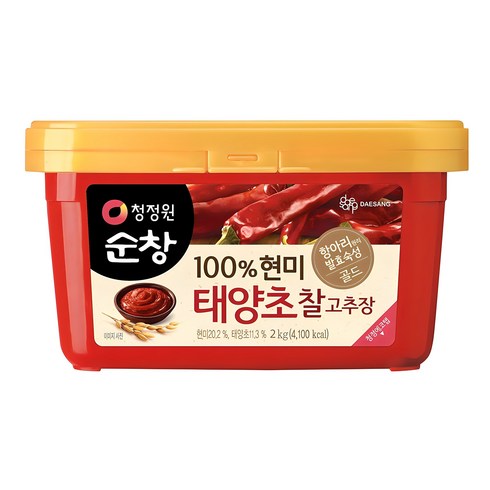 청정원순창고추장 - 청정원순창 100% 현미 태양초 찰고추장, 2kg, 1개