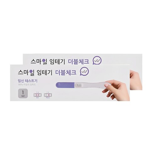 임테기 - 스마일랩 스마일 더블체크 임신테스트기, 1개입, 2개