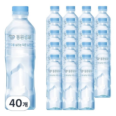 동원샘물 - 동원샘물 무라벨, 500ml, 40개