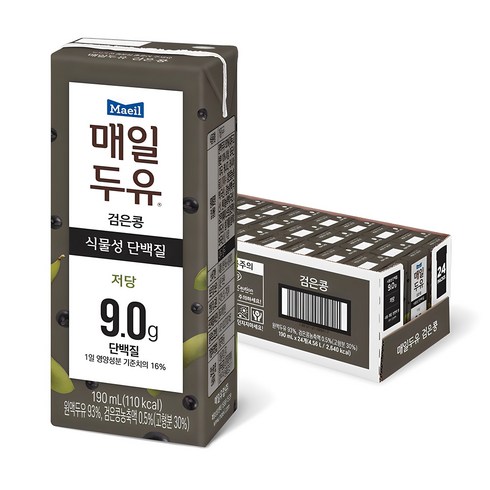 매일두유 - 매일두유 검은콩, 190ml, 24개