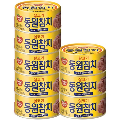 참치 - 동원 라이트 스탠다드 참치, 85g, 8개