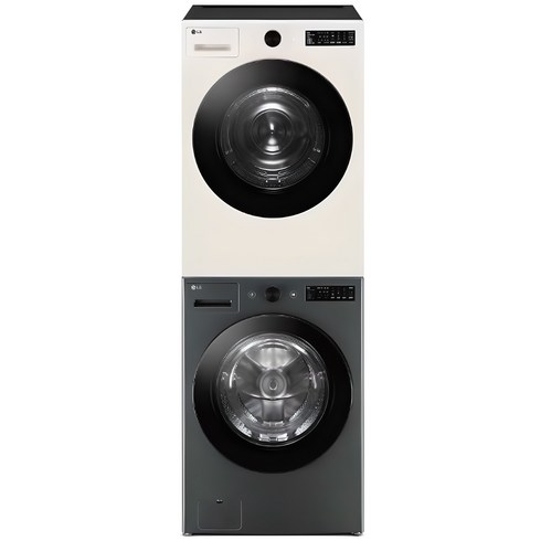 엘지세탁기건조기세트 - LG전자 트롬 오브제컬렉션 세탁기 FG21GN + 건조기 RG19EN + 키트 21kg + 19kg 방문설치, KFG21GN-9EN, 네이처 그린(세탁기) + 네이처 베이지(건조기)