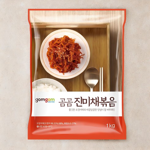 진미채볶음1kg - 곰곰 진미채볶음, 1kg, 1개