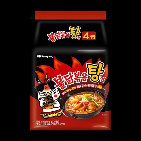 불닭볶음탕면 - 삼양 불닭볶음탕면 145g, 4개