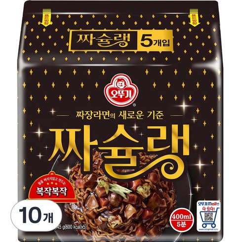 짜장라면 - 오뚜기 짜슐랭 145g x 5p, 10개