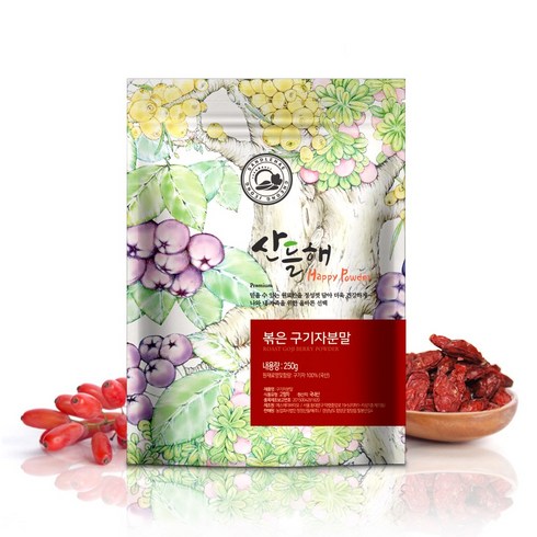 산들해 청양 구기자 분말 국산, 500g, 1개, 1개