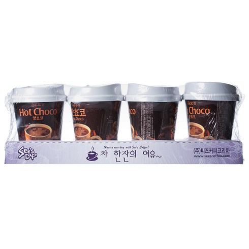 씨즈커피 핫쵸코, 30g, 4개, 4개