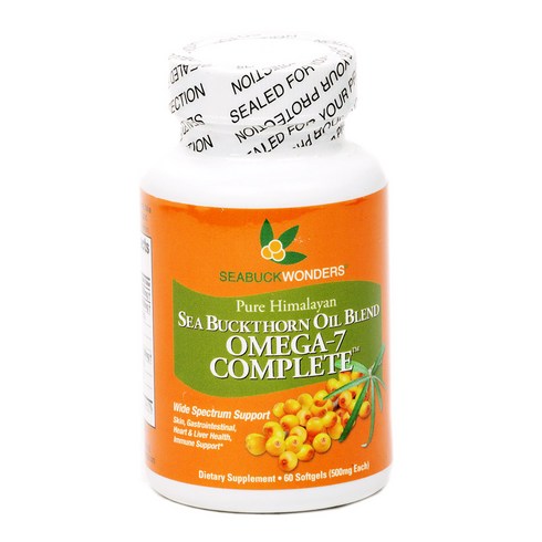 씨벅원더스 씨벅손 오일 블렌드 오메가-7 컴플리트 500mg 소프트젤, 1개, 60정