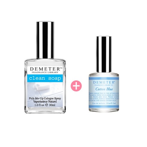 데메테르클린솝 - 데메테르 향수 세트 클린솝 30ml + 코튼블루 15ml, 1세트