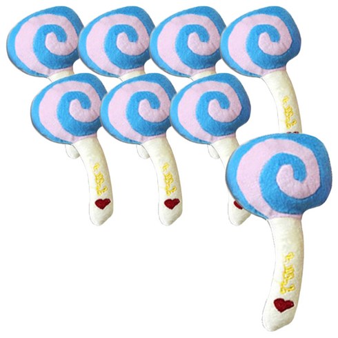 티티펫 미니사탕 봉제 삑삑이, 블루, 8개