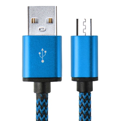 LDNIO 마이크로 5핀 USB 충전 케이블 3M, 블루, 1개