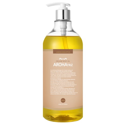 아로하트리즈 오르가닉 바디오일 레몬 유칼립, 1L, 1개