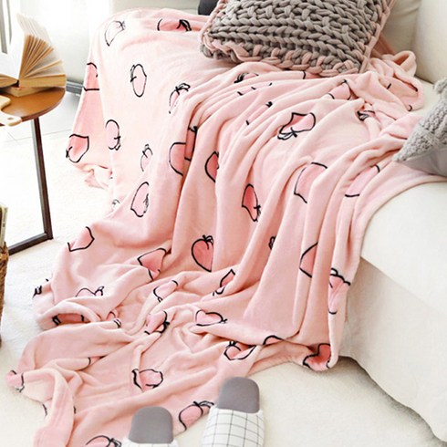 바자르 모모찡 극세사 담요 겸 이불