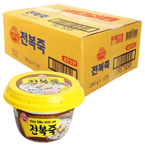 전복죽 - 오뚜기 전복죽, 285g, 12개