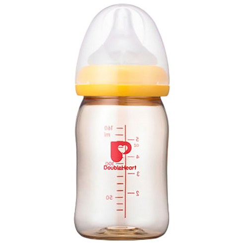 더블하트 SofTouch 모유실감 PPSU 젖병 160ml, SS사이즈, 오렌지