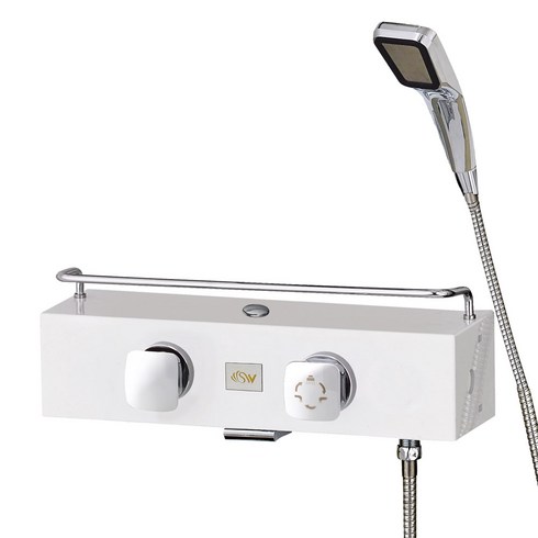 코시나 샤워 수전세트 KXN-813 화이트 선반형, 1개