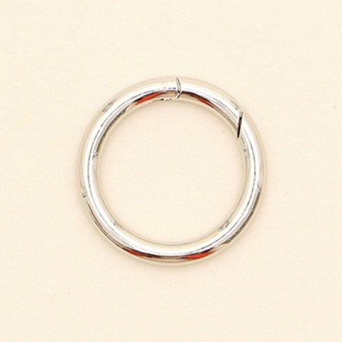 코하스아이디 오픈 키오링 40mm, 실버, 2개입