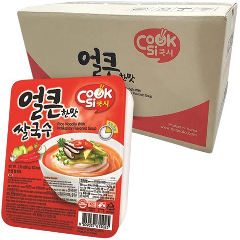 쿡시 쌀국수 얼큰한맛, 92g, 30개