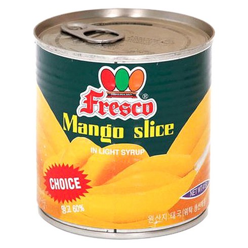 프레스코 망고슬라이스 통조림, 415g, 1개